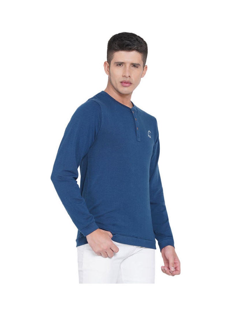 لورين سميث سويت شيرت بأكمام طويلة وأزرار للإغلاق دينيم - Image 3