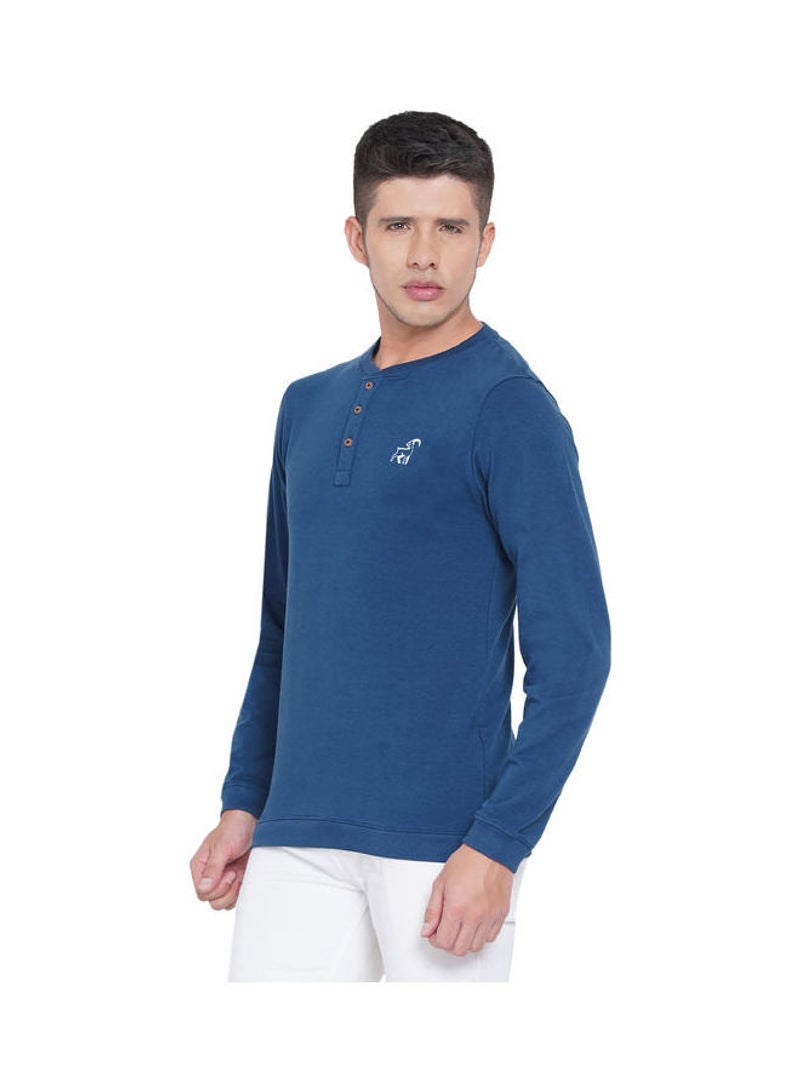 لورين سميث سويت شيرت بأكمام طويلة وأزرار للإغلاق دينيم - Image 4