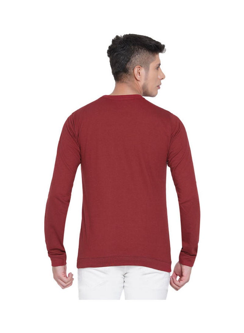 لورين سميث سويت شيرت كاجوال بفتحةِ رقبة مستديرة أحمر/أبيض/أزرق بحري - Image 2