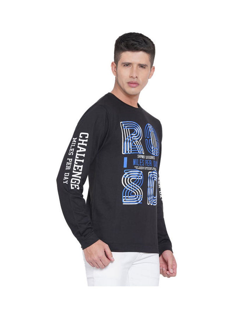 لورين سميث سويت شيرت كاجوال بفتحةِ رقبة مستديرة أسود - Image 3