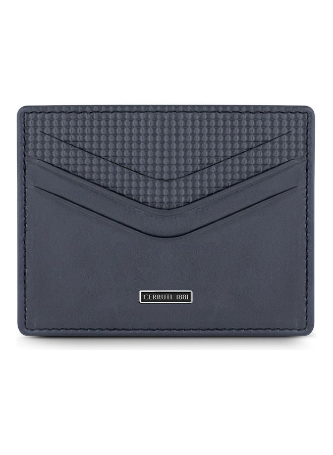 CERRUTI 1881 - Genuine Leather Card Holder Blue - Image 1