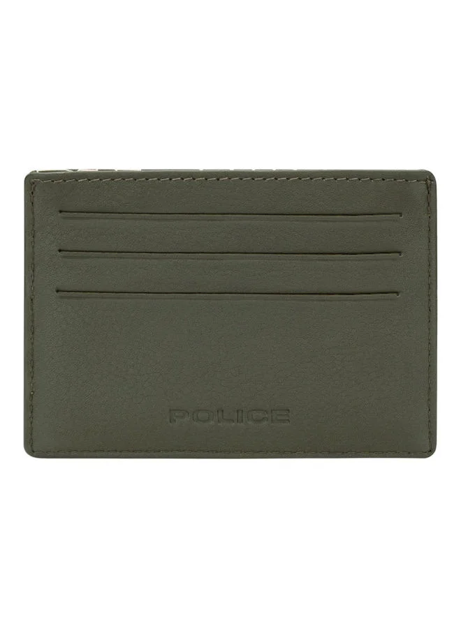 POLICE Police Vogue Leather Cardholders for Men - PELGW2000806, Green