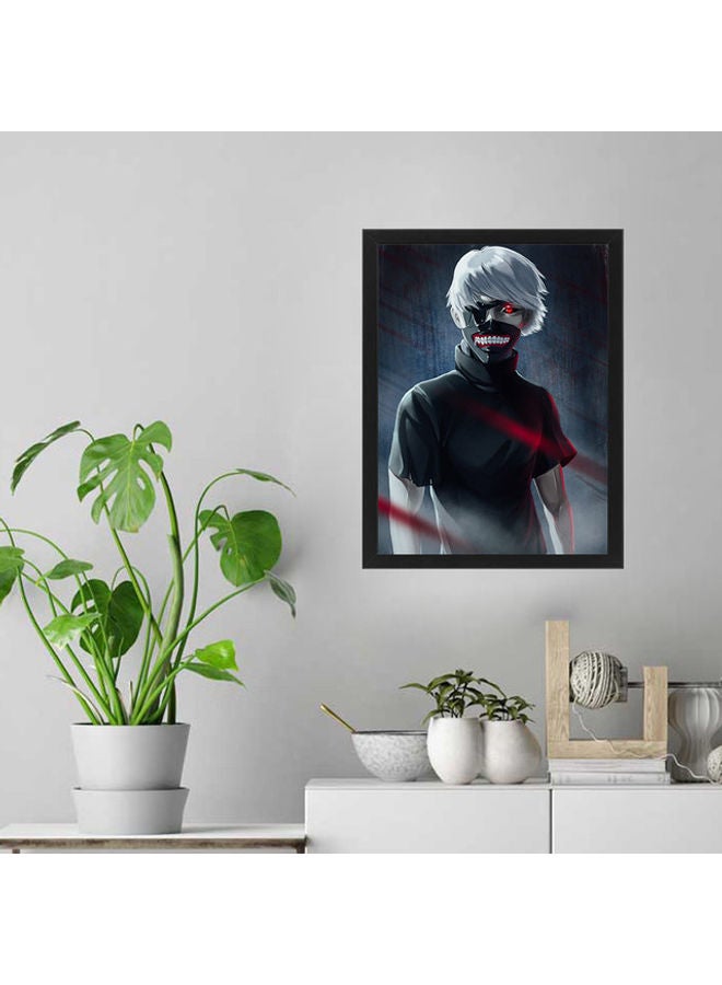 إم إي سي إطار ملصق فني للجدار من كلايتون سوينسون كانيكي طوكيو غول أسود 30X40سم - Image 2