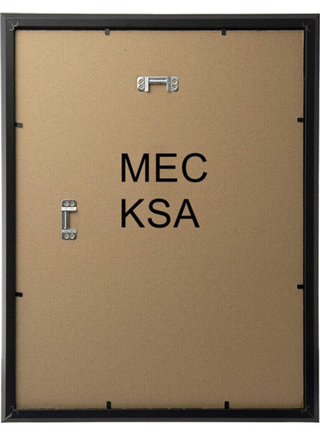 إم إي سي إطار ملصق فني للحائط بتصميم كريستيانو رونالدو أسود 30X40سم - Image 3