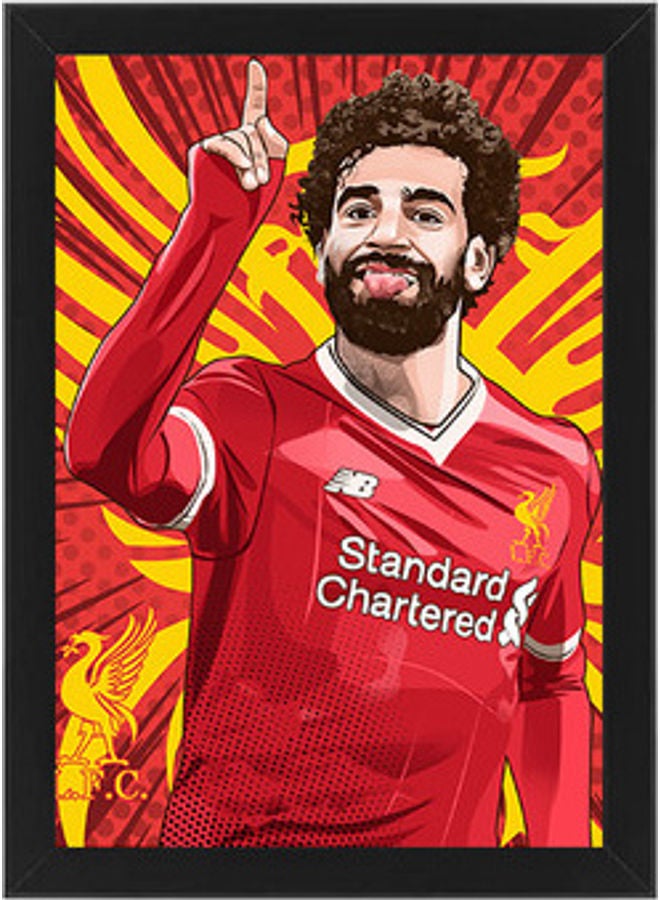 MEC Mo Salah Abstract Art Poster Frame Black 21 X 30cm  - Image 1