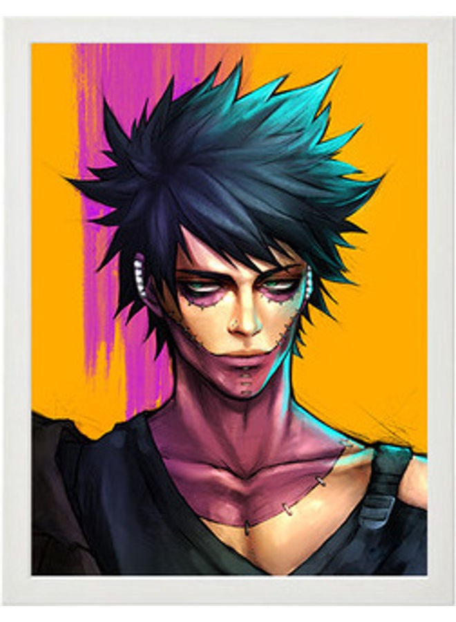 إم إي سي إطار جداري مطبوع عليه صورة تجريدية من تشكيلة غافن تشنغ أبيض - Image 1