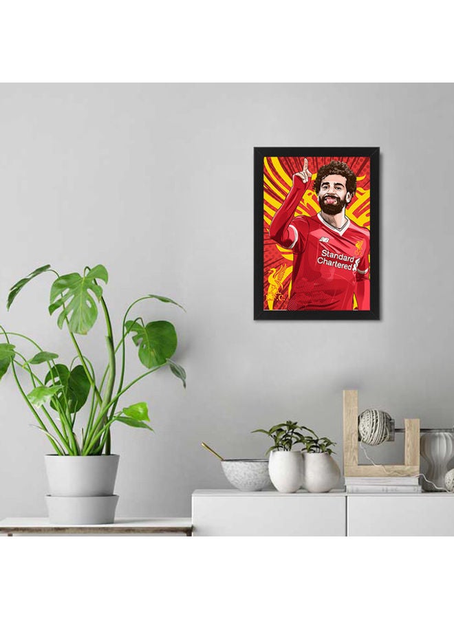 MEC Mo Salah Abstract Art Poster Frame Black 21 X 30cm  - Image 2
