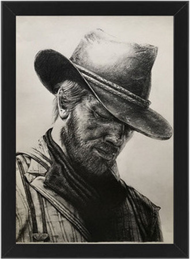 إم إي سي إطار ملصق جداري مطبوع عليه عبارة" من آرثر ريد ديد أسود 21 x 30سم - Image 1