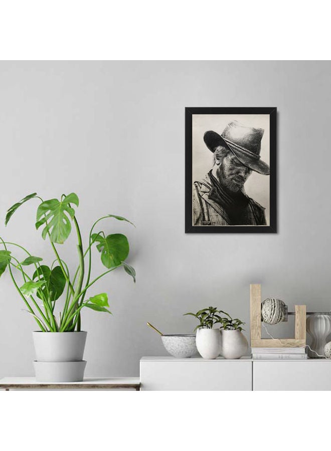 إم إي سي إطار ملصق جداري مطبوع عليه عبارة" من آرثر ريد ديد أسود 21 x 30سم - Image 2