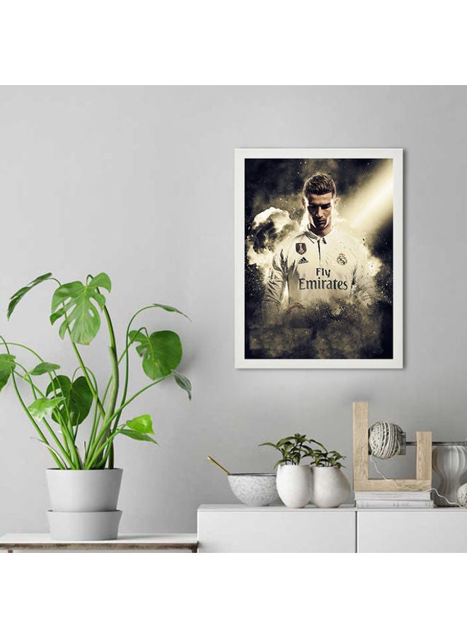 MEC Cristiano Ronaldo Wall Art Poster Frame White 30 x 40cm - Image 2