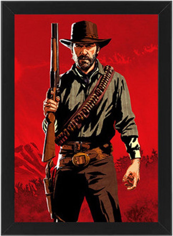 إم إي سي إطار ملصق جداري مطبوع عليه عبارة" من آرثر ريد ديد أسود 21 x 30سم - Image 1