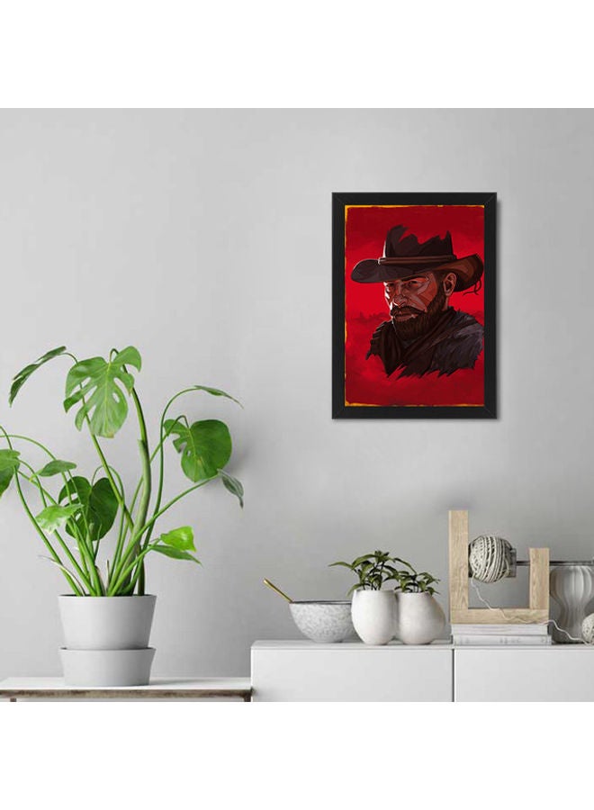 إم إي سي إطار ملصق جداري مطبوع عليه عبارة" من آرثر ريد ديد أسود 21X30سم - Image 2