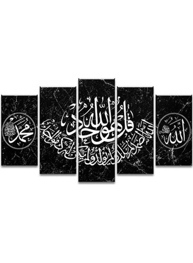 NIBEMINENT Five couplet living room decorative painting core oil canvas White/Black 30*40x2 30*60x2 30*80x1cm