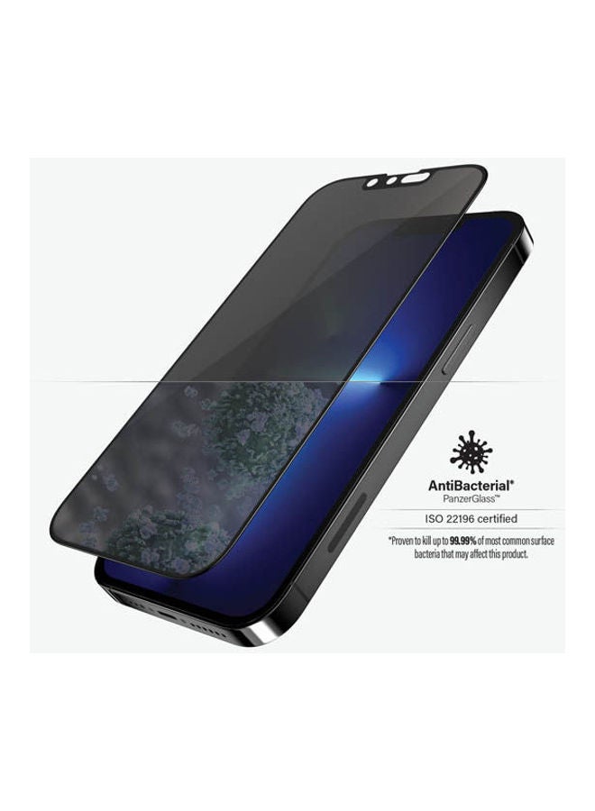 بانزر لاصقة حماية للشاشة مناسبة لهاتف آيفون 13 برو ماكس لون أسود.