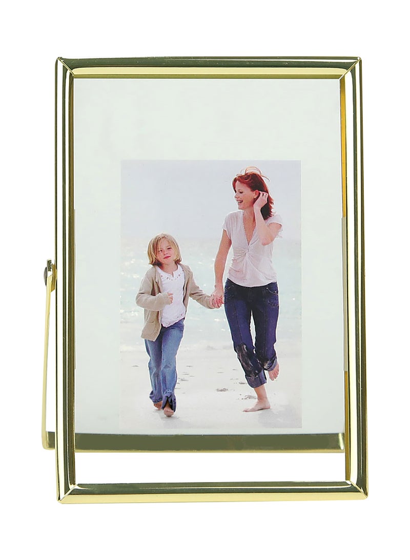 Switch - Tabletop Photo Frames With Outer Frame Gold outer frame size: L15.6xH20.7xT1cm for photo size: 6x8inch - Image 1