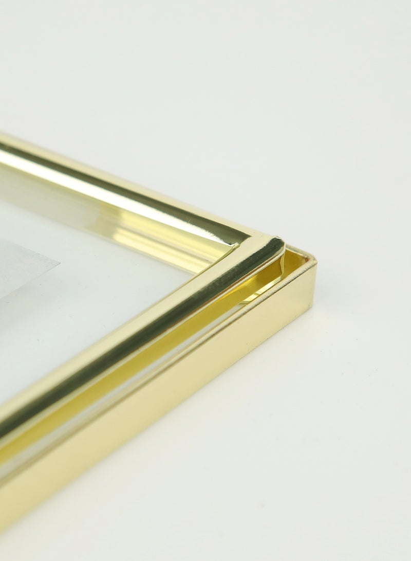 سويتش - إطار صور يوضع أعلى الطاولة مزود بإطار خارجي ذهبي outer frame size: L20.8xH25.8xT1cm for photo size: 8x10بوصة - Image 1