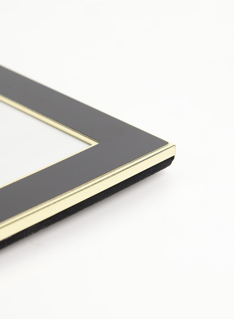 ebb & flow - Tabletop Photo Frames With Outer Frame Black/Gold outer frame size: L15.6xH20.8xT1.2cm for photo size: 5x7inch - Image 1