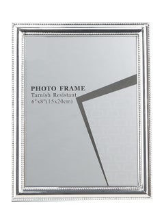 Tabletop Photo Frames With Outer Frame Silver/Marble White outer frame size: L13xH18xT1.5cm for photo size: 5x7inch
