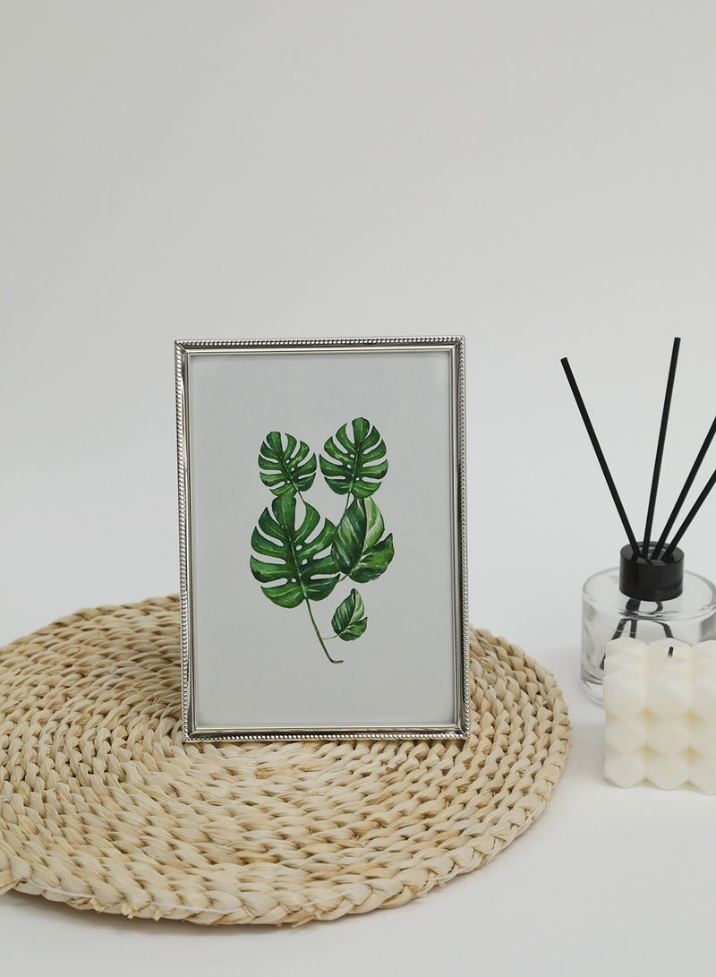 ebb & flow - Tabletop Photo Frames With Outer Frame Silver outer frame size: L11xH16xT1.5cm for photo size: 4x6inch - Image 1