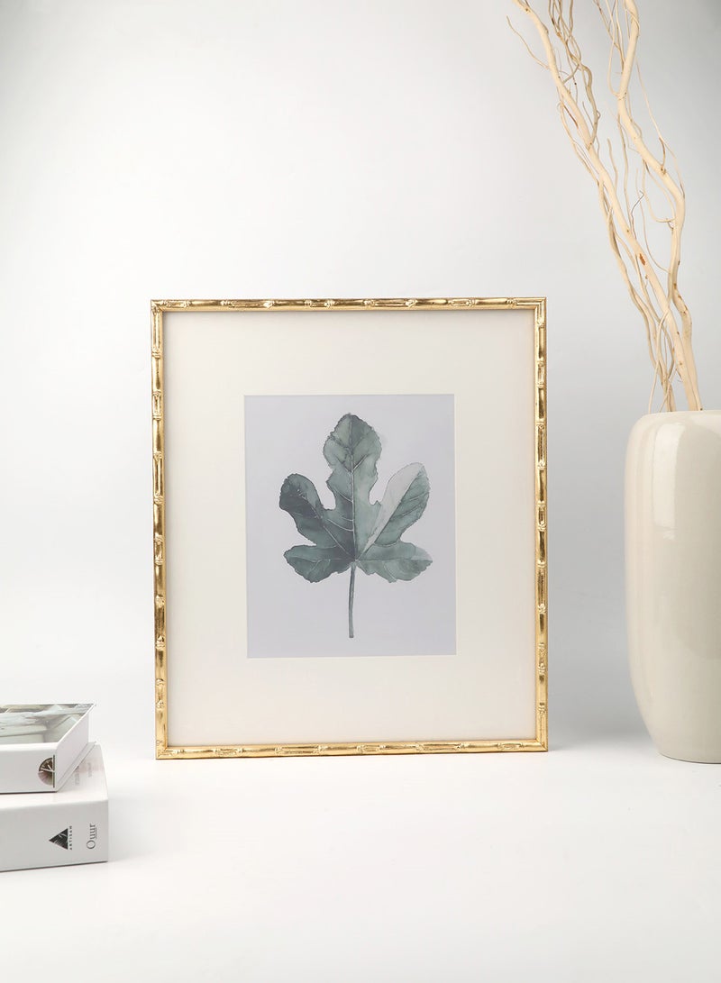 ebb & flow - Wall Frames with Outer Frame (L25 x H30 cm) With Mat, or 23x28 cm Remove The Mat Gold outer frame size: L25xH30xT3.4cm for photo size: 5x7inch - Image 1