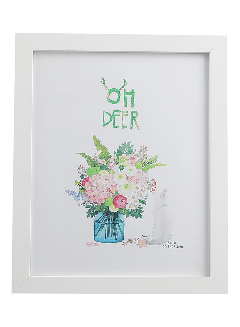 سويتش - إطارات صور توضع فوق سطح الطاولة مزودة بإطار خارجي أبيض outer frame size: L29xH40cm xT1.5cm for photo size: 10x15بوصة - Image 1