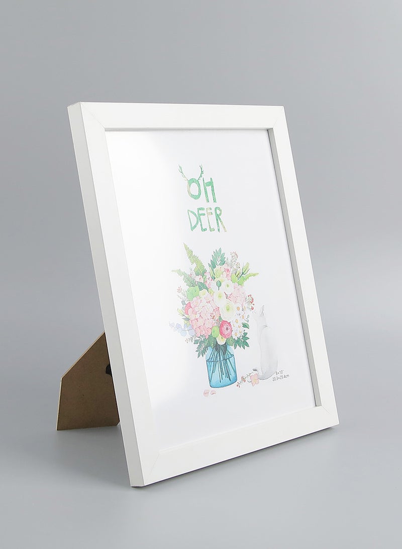 سويتش - إطارات صور توضع فوق سطح الطاولة مزودة بإطار خارجي أبيض outer frame size: L29xH40cm xT1.5cm for photo size: 10x15بوصة - Image 1