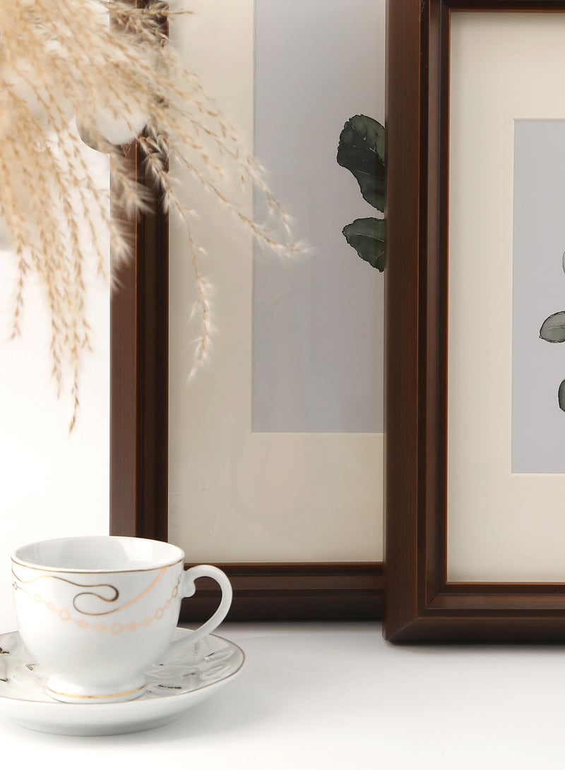 ايب اند فلو - إطارات حائط بإطار خارجي بني غامق outer frame size: L66xH96xT4.6cm for photo size: 20x30بوصة - Image 1