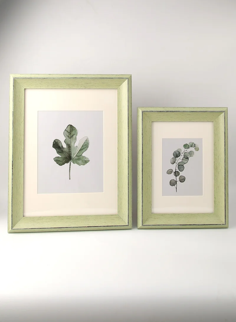 ebb & flow Wall Frames With Outer Frame Green outer frame size: L37xH47xT3cm for photo size: 8x10inch