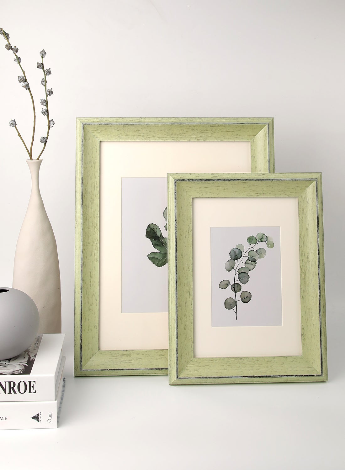 Wall Frames With Outer Frame Green Outer frame size--L37xH47 cm Photo size--8x10 inch 