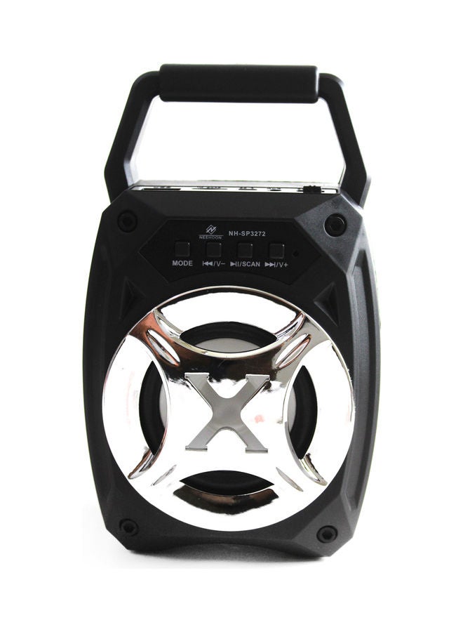 NEEHOON Portable Wireless Bluetooth Mini Speaker Black/Silver - Image 1