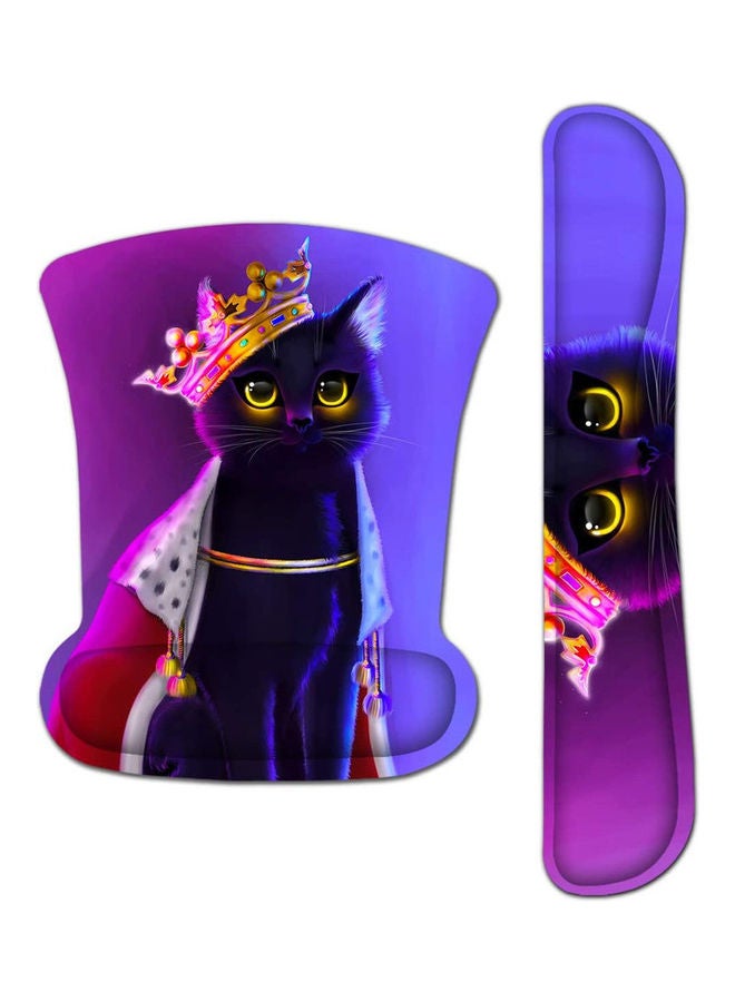 YONK Keyboard Wrist Rest and Mouse Pad for Computer Black/Blue/Purple - Image 1