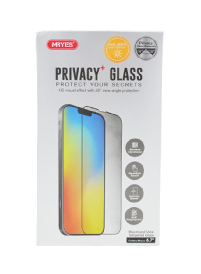 MRYES Tempered Glass Screen Protector For Apple iPhone 13 Pro Max Black  - Image 1