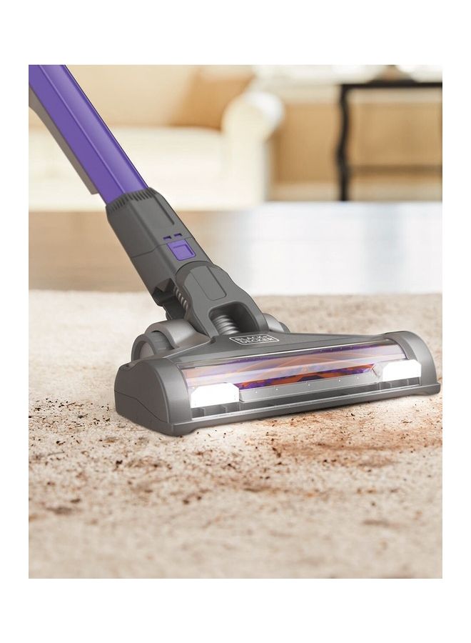 بلاك اند ديكر مكنسة كهربائية لاسلكية من سلسلة باور للحيوانات الأليفة 40 W BHFEV182CP-GB الأرجواني / الرمادي - Image 4