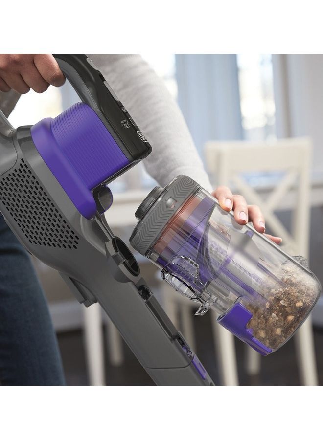 بلاك اند ديكر مكنسة كهربائية لاسلكية من سلسلة باور للحيوانات الأليفة 40 W BHFEV182CP-GB الأرجواني / الرمادي - Image 5