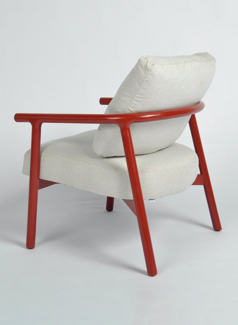 Switch - Armchair with Wood Legs - Living Room Dinning Room Chair - Grey 74*73*63cm - Image 1