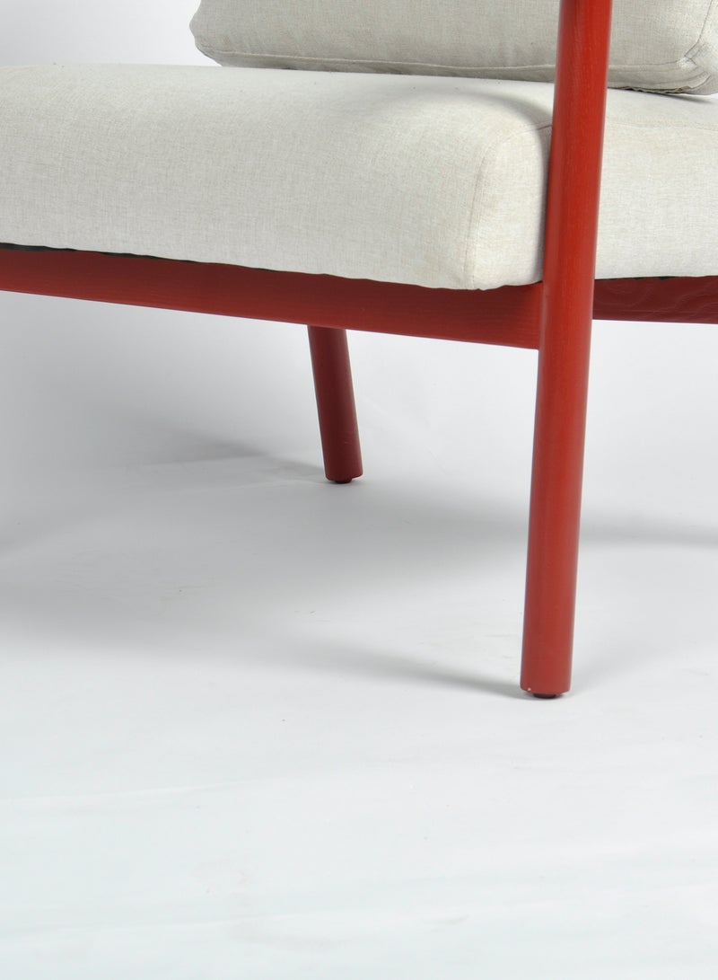 Switch - Armchair with Wood Legs - Living Room Dinning Room Chair - Grey 74*73*63cm - Image 1