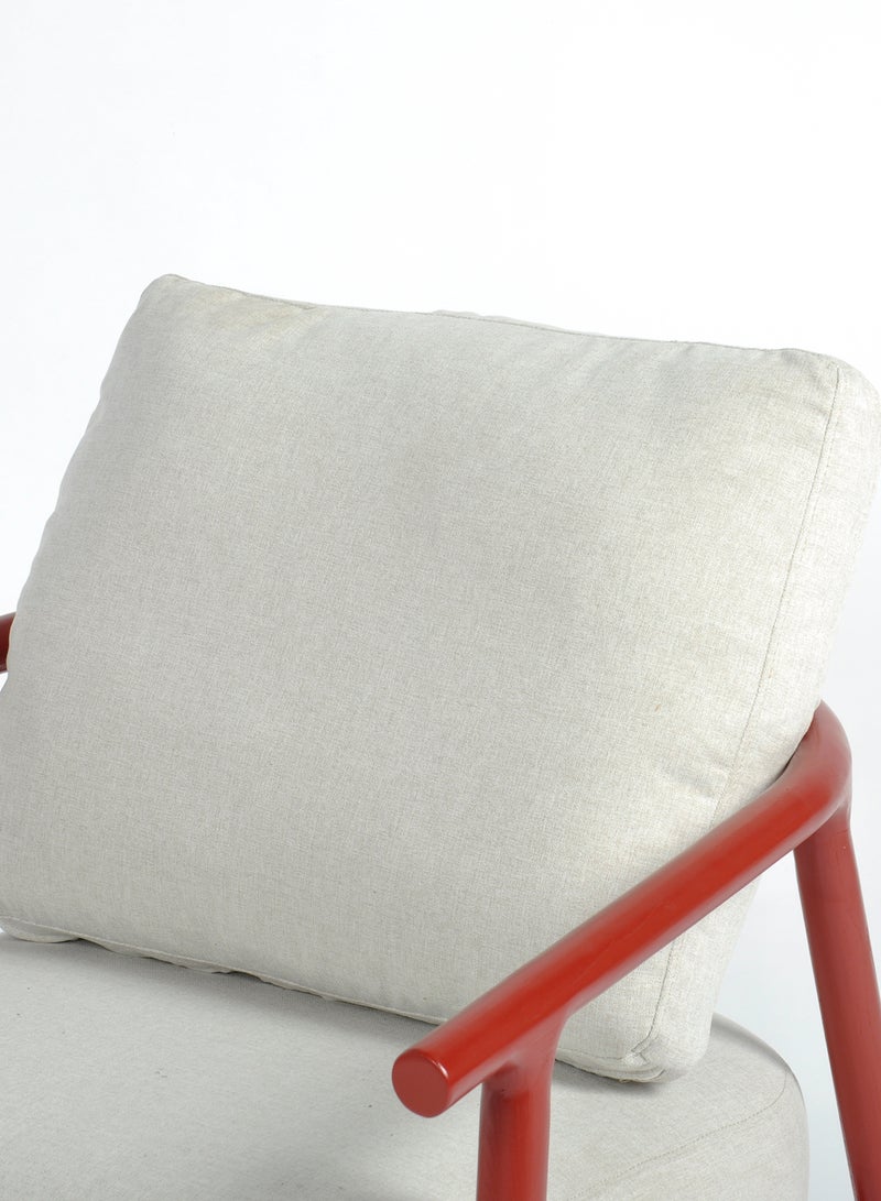 Switch - Armchair with Wood Legs - Living Room Dinning Room Chair - Grey 74*73*63cm - Image 1