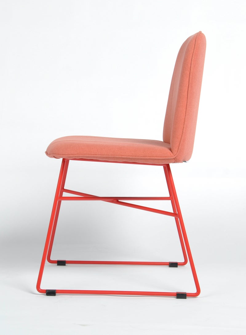 Switch Dining Chair In Red Size 47 X 51 X 82 Red 47 x 51 x 82cm  - Image 4