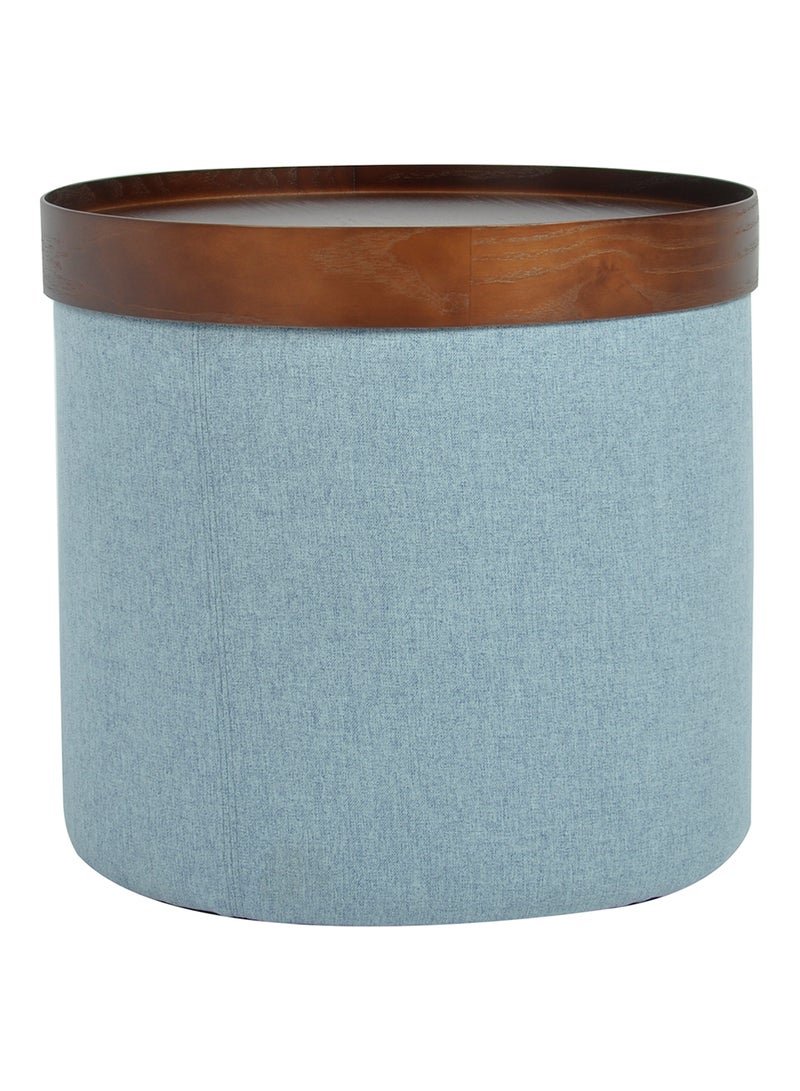 Switch - Modern Design Topper Pouf Crafted By Unique Quality Material - Floor Foot Rest And Stool Seat - Blue 47*47*40cm - Image 1