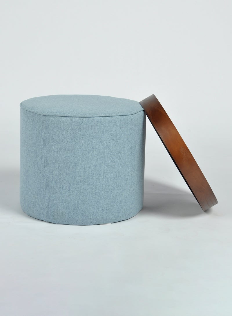 Switch - Modern Design Topper Pouf Crafted By Unique Quality Material - Floor Foot Rest And Stool Seat - Blue 47*47*40cm - Image 1