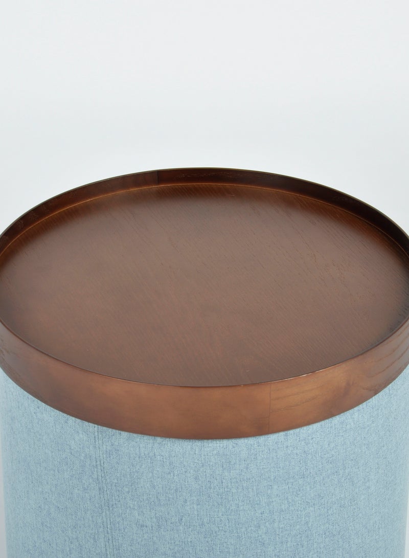 Switch - Modern Design Topper Pouf Crafted By Unique Quality Material - Floor Foot Rest And Stool Seat - Blue 47*47*40cm - Image 1