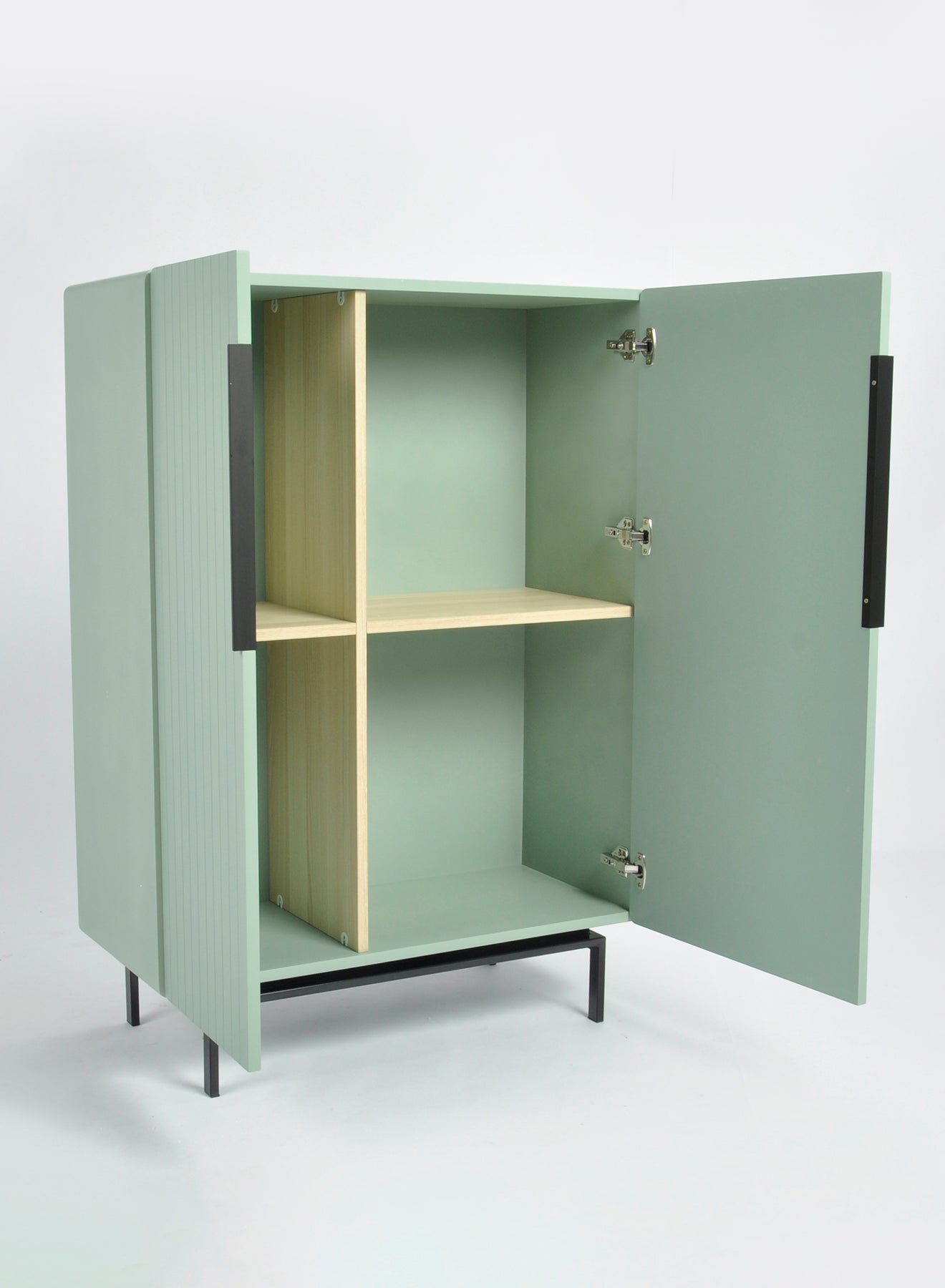Buffet Table By In A Green Color - Size 90 X 41 X 127 - Cabinet For Storage 