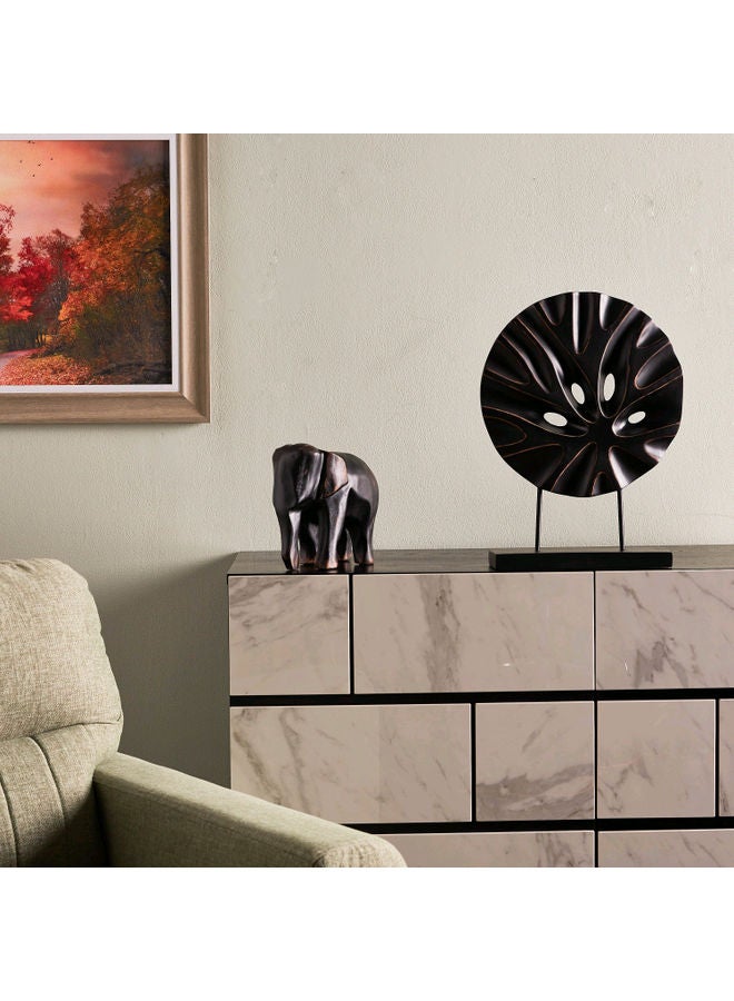 Decorative Elephant Statue Brown/Black 21.5 x 12 x 21.5cm - Image 4