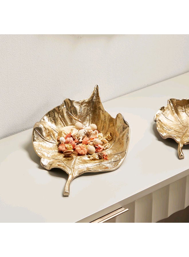 Metal Leaf For Home Decor Gold 105 X 27.5 X 44cm - Image 1