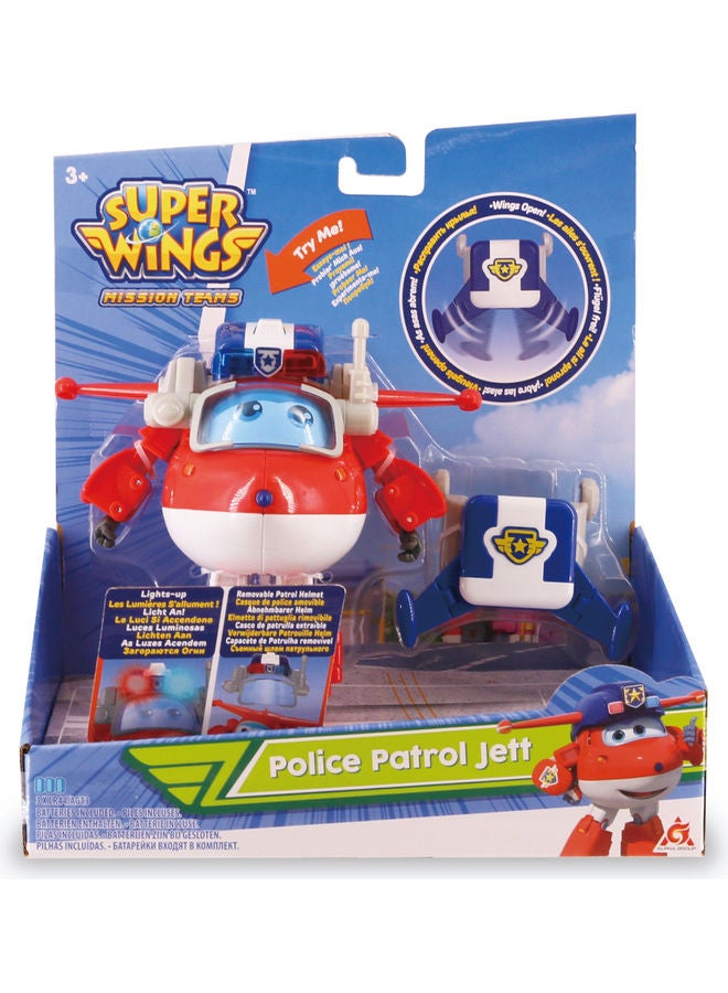 SUPER WINGS - Police Patrol Jett 13 x 21 x 24cm - Image 1