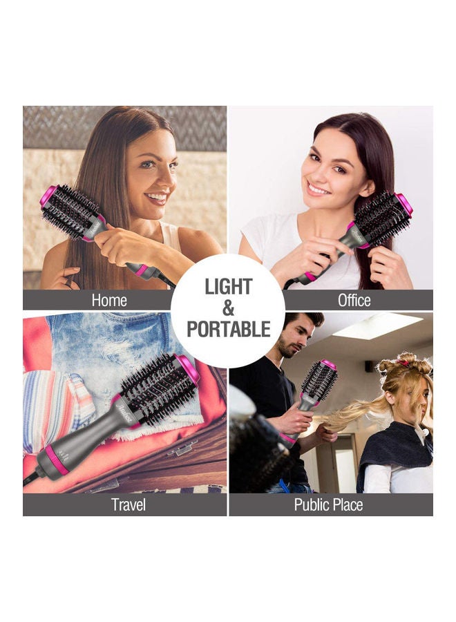 Arabest - Negative Ionic Heated, Curling and Straight Hair Dryer Volumizer Hot Air Brush Grey 34 x 7.5 x 5.5cm - Image 1