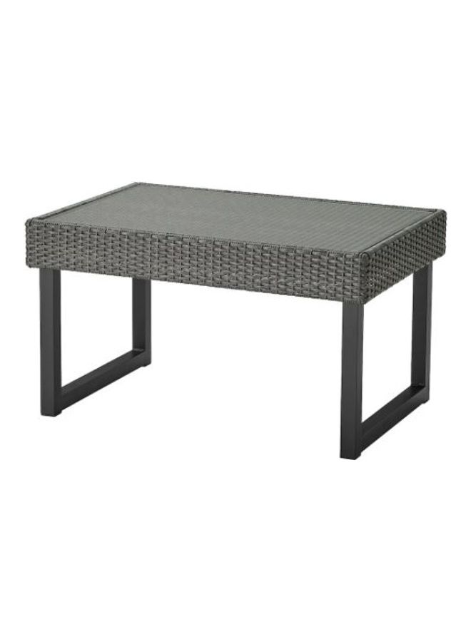 Generic - Outdoor Coffee Table Grey 92 x 62cm - Image 1