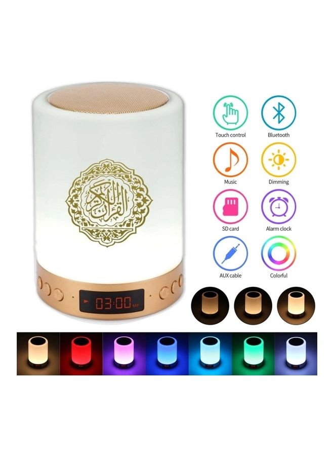 Speaker quran digital screen bluetooth with remote control and MP3 player Gold/White - v1636024030/N51713478A_2