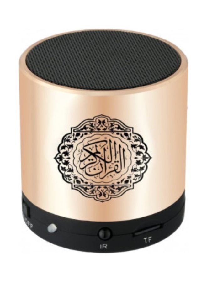 بلاك تايجر سبيكر قران مكبر صوت بلوتوث يدعم مشغل MP3 و الراديو أسود/ذهبي  - Image 5