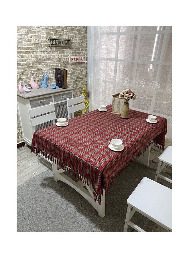 Handsomegift Cotton Table Cloth Multicolour 140x180cm
